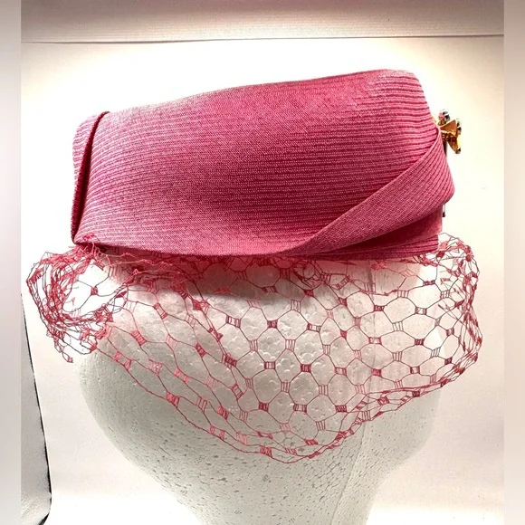 Vintage 1950s/1960s Halo Birdcage Fascinator Hat - Picture 3 of 10